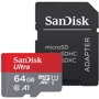 Карта памяти SanDisk 64GB microSDXC Class 10 UHS-I U1 A1 Ultra + adapter (SDSQUAR-064G-GN6MA)