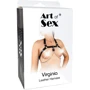 Женская портупея из натуральной кожи Art of Sex - Virginia, черный, XS-M