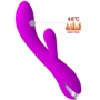 Вибратор с клиторальным стимулятором и функцией нагрева Pretty Love - Wilbur, BI-014588