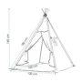 Детская палатка Springos Tipi XXL вигвам бело-черная (TIP02)