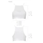 Спортивный топ с прозрачной вставкой Passion PS006 TOP white, size S