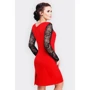 Платье FashionUp PL-1599B 50 красное повседневное до середины бедра: Состав Вискоза, Эластан