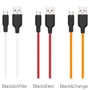 Кабель Hoco USB Cable to MicroUSB X21 2.4A 1m Black/Red: Тип USB Cable - microUSB