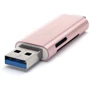 Адаптер Satechi Adapter USB/USB-C to micro SD+SD Rose Gold (ST-TCCRAR)