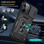 Чохол для телефона Mobile Case Camshield Army Ring Black для Xiaomi Redmi 13C / Poco C65: Колір черный
