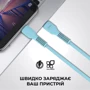 Кабель ArmorStandart Cable USB-C to USB-C 3A 1m Blue (ARM65292): Довжина 1 м