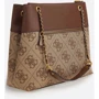 Сумка жіноча GUESS BERTA ELITE SOCIETY CARRYALL LGW коричнева (HWBB8688230-LGW): Застібка Молния