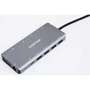 Адаптер Canyon Adapter DS-12 USB-C to 4xUSB+USB-C+2xHDMI+VGA+RJ45+SD+microSD+PD+3.5mm (CNS-TDS12): Додаткові роз'єми 3.5mm Headphone, SD+TF Card, Ethernet, VGA, HDMI, USB-C, USB 3.0