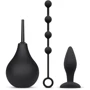 Набор новичка для анальной стимуляции Nexus ANAL BEGINNER KIT, спринцовка, анальные бусы и пробка