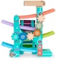 Дерев'яний швидкісний спуск Ecotoys з машинками та ксилофоном (ME115)