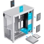 Корпус GameMax Spark Pro Full White: Материал передней панели металл