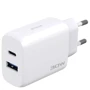Зарядное устройство Proove Wall Charger USB+USB-C Silicone Power 2 with Cable 30W White (WCSP23011002): Особенности Power Delivery (PD), Быстрая зарядка, USB-C