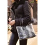 Женская сумка тоут ARTiS Bags черная (16616112-4620): Фактура Под змею, Матовая, Зернистая