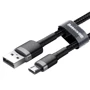Кабель Baseus USB Cable to microUSB Cafule 0.5m Grey / Black (CAMKLF-AG1): Тип USB Cable - microUSB