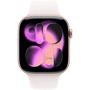 Apple Watch Series 11 GPS 46mm Rose Gold Aluminium Case with Light Blush Sport Band - M/L (MEV74)