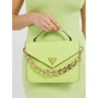 Женская сумка-сэтчел GUESS RETOUR TOP HANDLE FLAP лаймовая (HWCG8664200-LIM): Фактура Матовая, Под змею