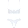 Соблазнительный комплект Obsessive Heavenlly White XS/S