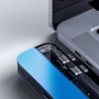 Адаптер Baseus Adapter Dual USB-C to 2xUSB-C + 2xUSB + HDM Blue (CAHUB-TS03) фото 4