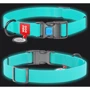 Ошейник для собак WAUDOG Waterproof c QR-паспортом светящийся металлическая пряжка-фастекс 15 ммx23-35 см ментоловый (2744): Цвет зеленый