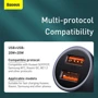 Зарядное устройство Baseus Car Charger 2хUSB Golden Contactor Pro 40W Dark Gray (CCJD-A0G) with USB-C Cable фото 7