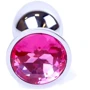 Анальная пробка Boss Series - Jewellery Silver PLUG Pink S (BS6400008)