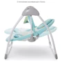 Качели El Camino Airy ME 1047 (mint): Дополнительные удобства регулируемая спинка, блок с музыкой, пульт ду, дуга с игрушками, контроль скорости движения, звуково