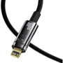 Кабель Baseus Cable USB-C to Lightning Explorer Series Auto Power-Off 20W 2m Black (CATS000101): Тип USB-C - Lightning