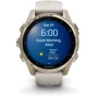 Смарт-часы Garmin Fenix 8 AMOLED 43mm Sapphire Soft Gold with Fog Grey/Dark Sandstone Silicone Band (010-02903-11): Дисплей 1.3" AMOLED (416x416) / Sapphire Crystal