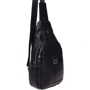Чоловіча сумка-слінг Borsa Leather чорна (K1202-black): Стать Чоловік