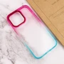 Чехол для iPhone TPU Case TPU+PC Fresh Sip Turquoise/Pink for iPhone 13 Pro Max: Материалы поликарбонат и полиуретан