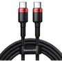 Кабель Baseus Cable USB-C to USB-C Cafule PD 2.0 100W 2m Red/Black (CATKLF-AL91)