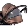 Коляска 2 в 1 Bair Infinity кожа 100% BI-02-AMO bronze pearl (бронза перламутр): Ширина шасси 58