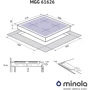 Варильна поверхня Minola MGG 61626 WH: Кількість конфорок 4