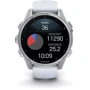 Смарт-годинник Garmin Fenix 8 AMOLED 43mm Silver with Whitestone Silicone Band (010-02903-00): Матеріал ремінця Силикон