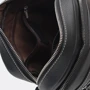 Чоловіча сумка через плече Borsa Leather чорна (K12221-black): Фактура матова, Зерниста
