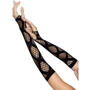 Длинные митенки Leg Avenue Faux wrap net arm warmers One size Black