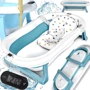 Детская ванночка складная с подушкой и термометром Kidwell Kanzaa Blue (Hnrt_4871): Производитель Kidwell