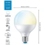 Умная лампочка WiZ, E27, 11W, 75W, 1055Lm, G95, 2700-6500K, Wi-Fi фото 8