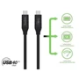 Кабель Belkin Cable USB-С to USB-C 100W Thunderbolt 4 40gbs 0.8m Black (INZ001BT0.8MBK) фото 5