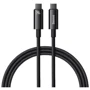 Кабель Baseus Cable USB-C to USB-C Tungsten Gold 240W 1m Black (CAWJ040001)