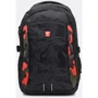 Мужской рюкзак Monsen черный (CТТ1777red-black): Фактура Тканая, Матовая