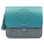 Жіноча сумка-сетчел BlankNote бірюзова (BN-BAG-3-felt-tiffany)