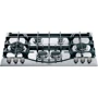 Варочная поверхность газовая Hotpoint-Ariston PHN 961 TS/IX/HA: Расположение панели спереди по бокам