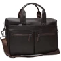 Мужская сумка мессенджер Borsa Leather коричневая (K18612-brown)