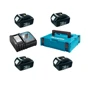 Набір акумуляторів + зарядний пристрій Makita 197954-1, LX BL1830 x 4шт (18В, 3Ач) + DC18RC, кейс Makpac1: Вид Для инструмента