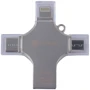 USB-флешка COTEetCI 64GB 4-in-1 Zinc Alloy iUSB Silver (CS5129-64G)