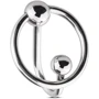 Уретральная вставка с кольцом Sinner Gear Unbendable — Sperm Stopper Solid