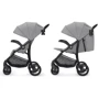 Прогулочная коляска Kinderkraft Cruiser Grey (KKWCRUIGRY0000): Ширина шасси 53 см
