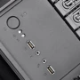 Корпус Silverstone SST-CS381: Материал передней панели пластик