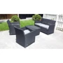 Allibert Mia with cushion box Графит: Вид мебели комплекта Стол, Кресло, Диван